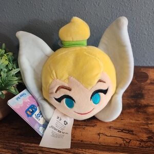 Disney Store EMOJI TINKERBELL Reversible Face Stuffed Plush Toy TINK 5" NWT New